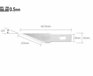 Manche Scalpel avec lame biseautée